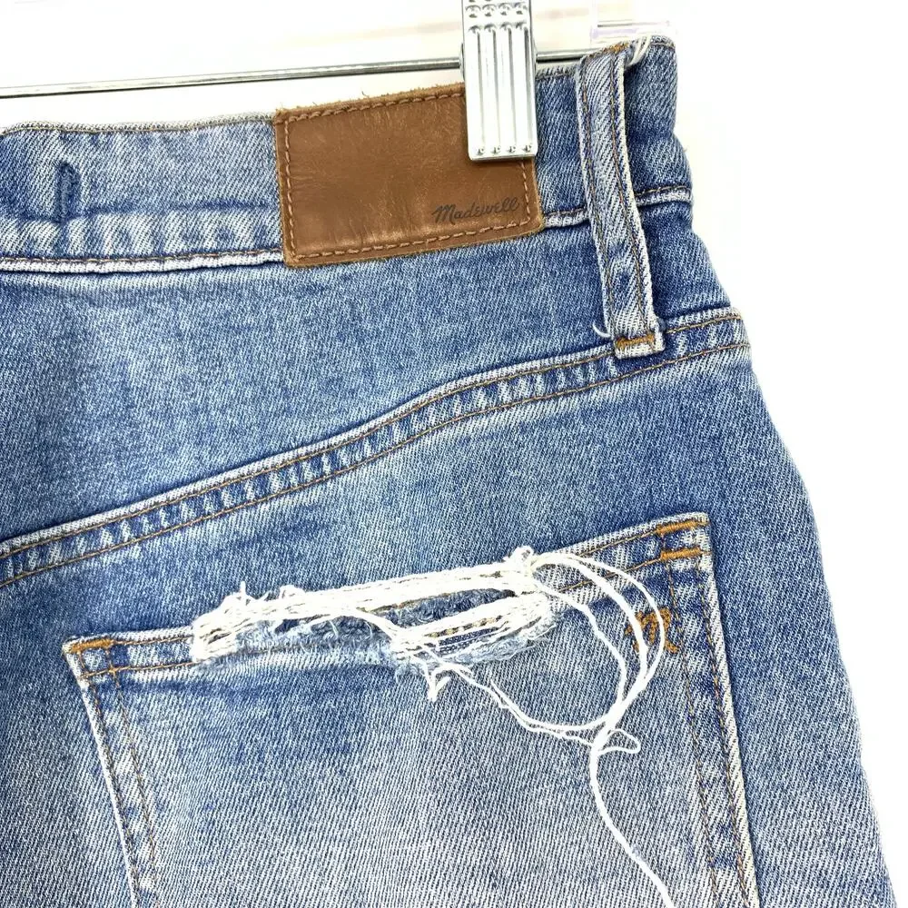 Madewell Jeans Women's Size 28 Perfect Vintage Cut Off Straight Leg Blue